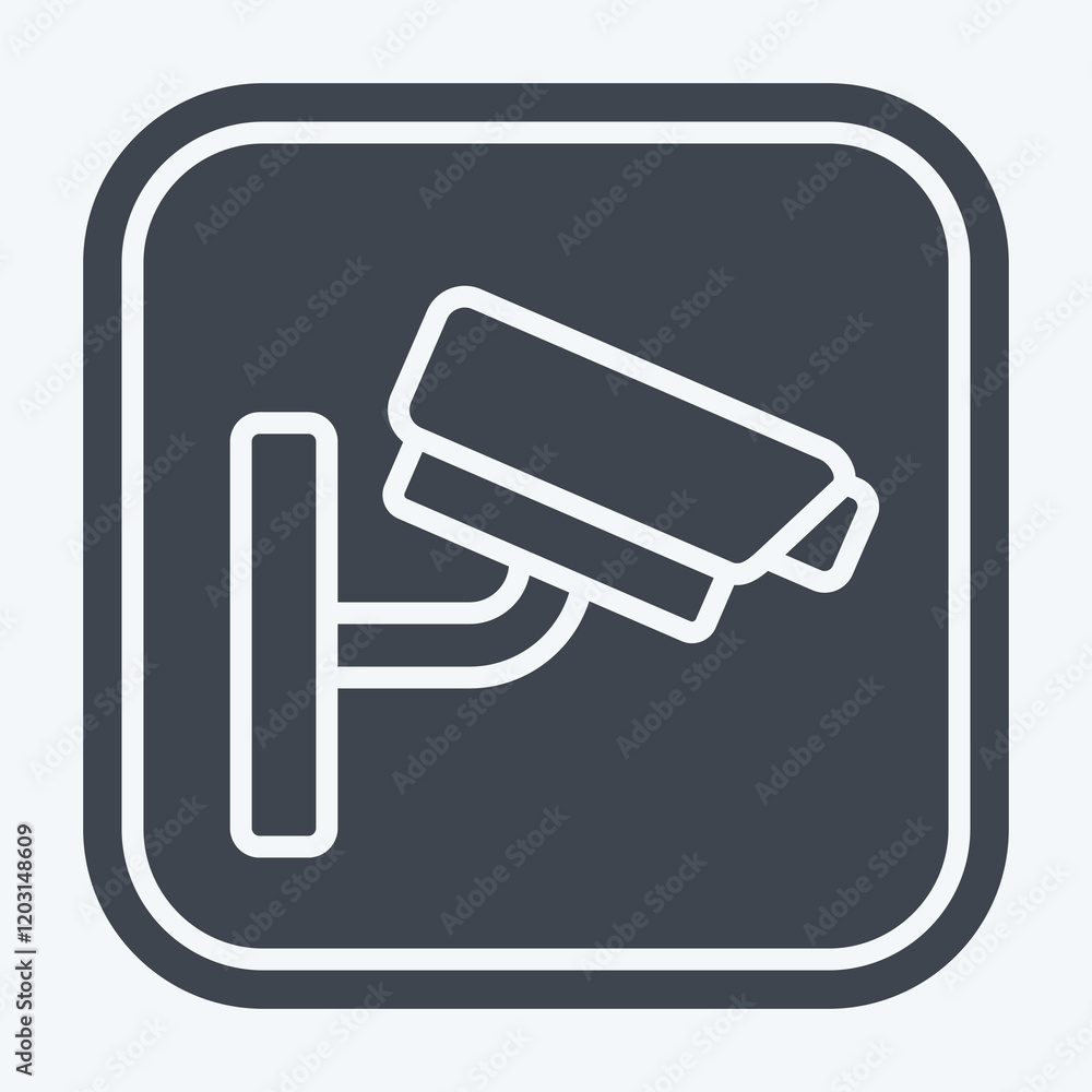 Icon Cctv. related to Public symbol. glyph style. design editable Icon Cctv. related to Public symbol. glyph style. design editable