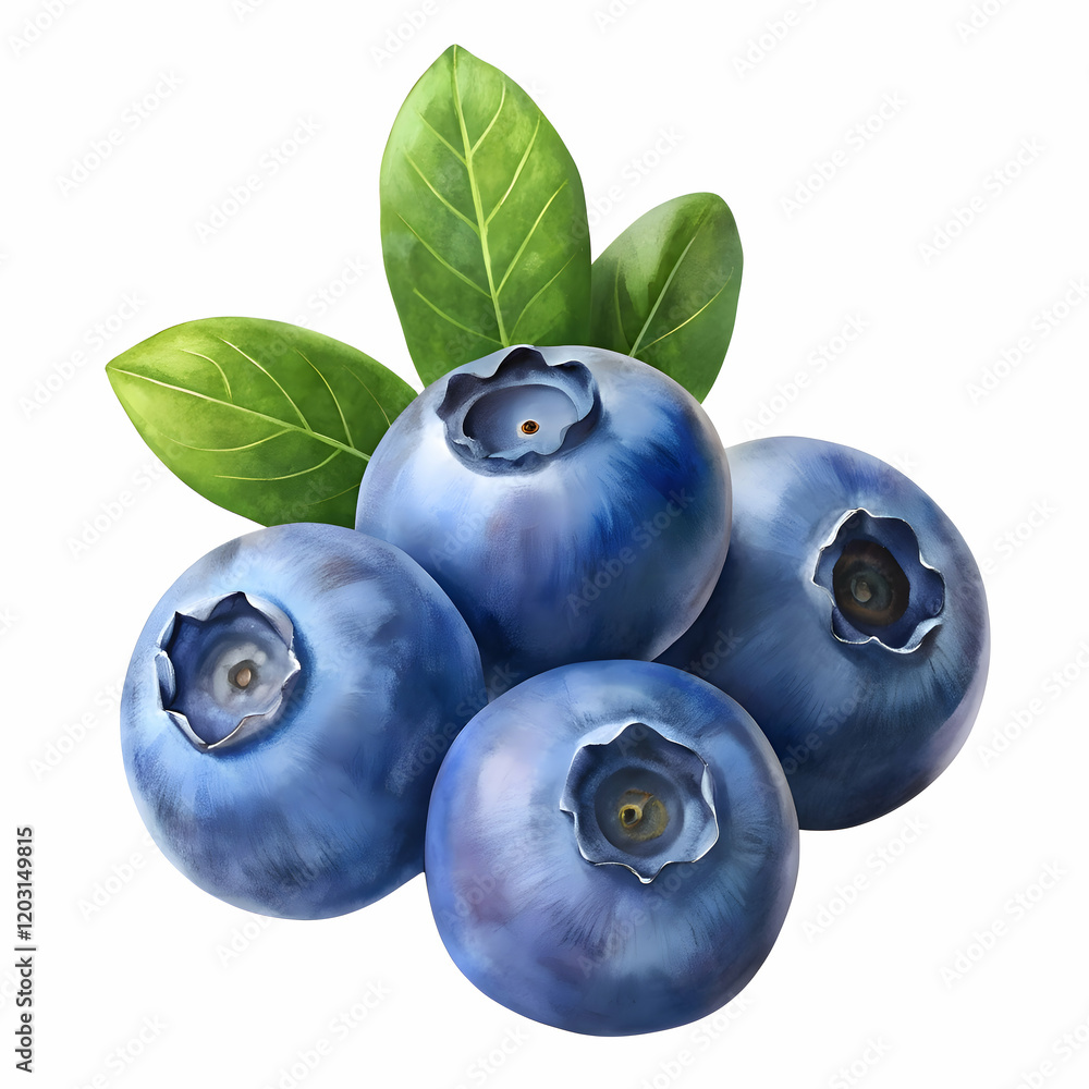 Juicy Blueberries. A Close-up Look at Nature's Goodness Juicy Blueberries. A Close-up Look at Nature's Goodness