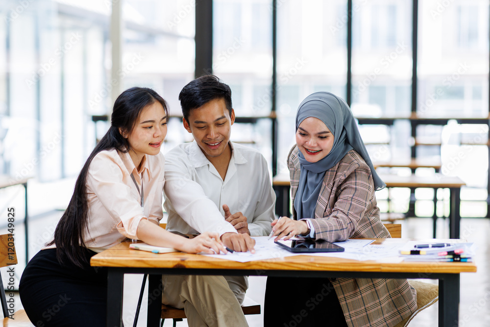 Financial Advisor discussion group Business team working planning strategy and brainstorming, colleagues thinking concept. Financial Advisor discussion group Business team working planning strategy and brainstorming, colleagues thinking concept.