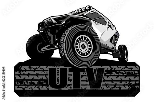 utv logo design icon vector	art