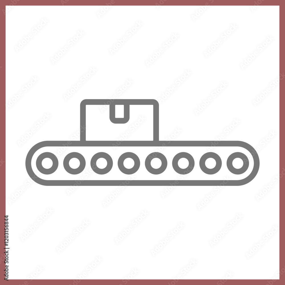 Conveyor Belt Icon Design Conveyor Belt Icon Design