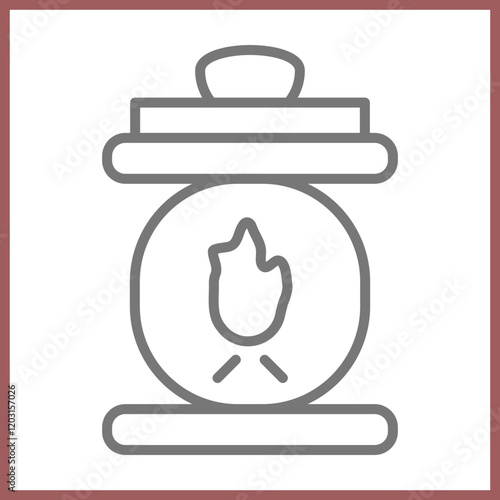 Smelting Furnace Icon Design