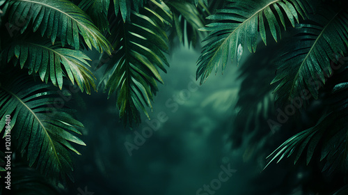 Wallpaper Mural Green leaf background, landscape
 Torontodigital.ca