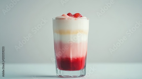 Wallpaper Mural Watercolor of Fresh Korean Strawberry Milk, Strawberry Milkshake Refreshing Summer Drink,menu popular in korea and japan,strawberry yogurt smoothie,copy space. Torontodigital.ca