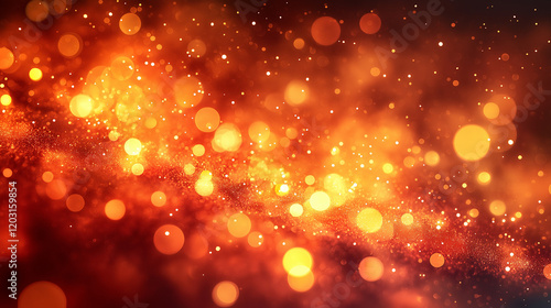 abstract Digital Art of Layered Wave Pattern in Orange and Red Gradient with Textured White Dots – Dynamic and Warm Design with Depth and Motion