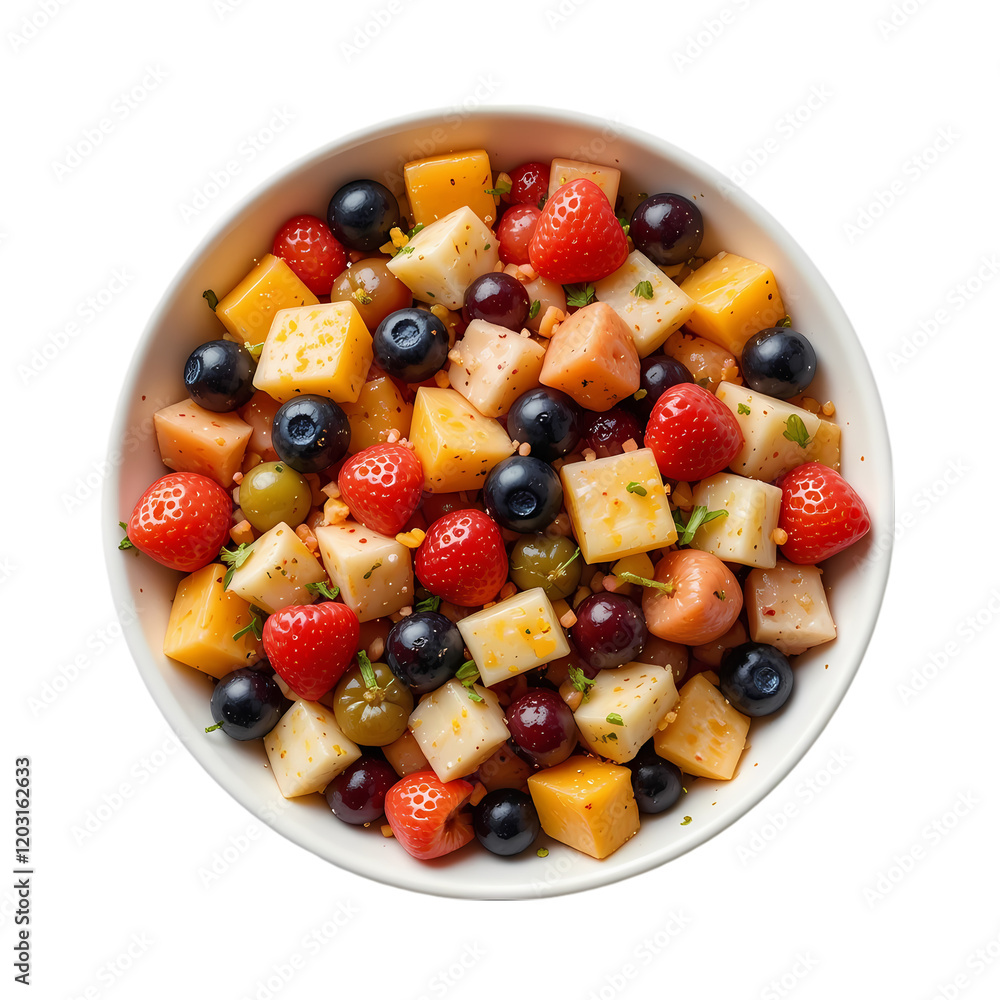 Delicious Fruit and Cheese Salad Bowl Summer Recipe Sweet Berries top food meal view diet tasty Delicious Fruit and Cheese Salad Bowl Summer Recipe Sweet Berries top food meal view diet tasty
