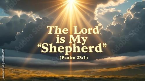 Holy bible verse Psalm 23:1 