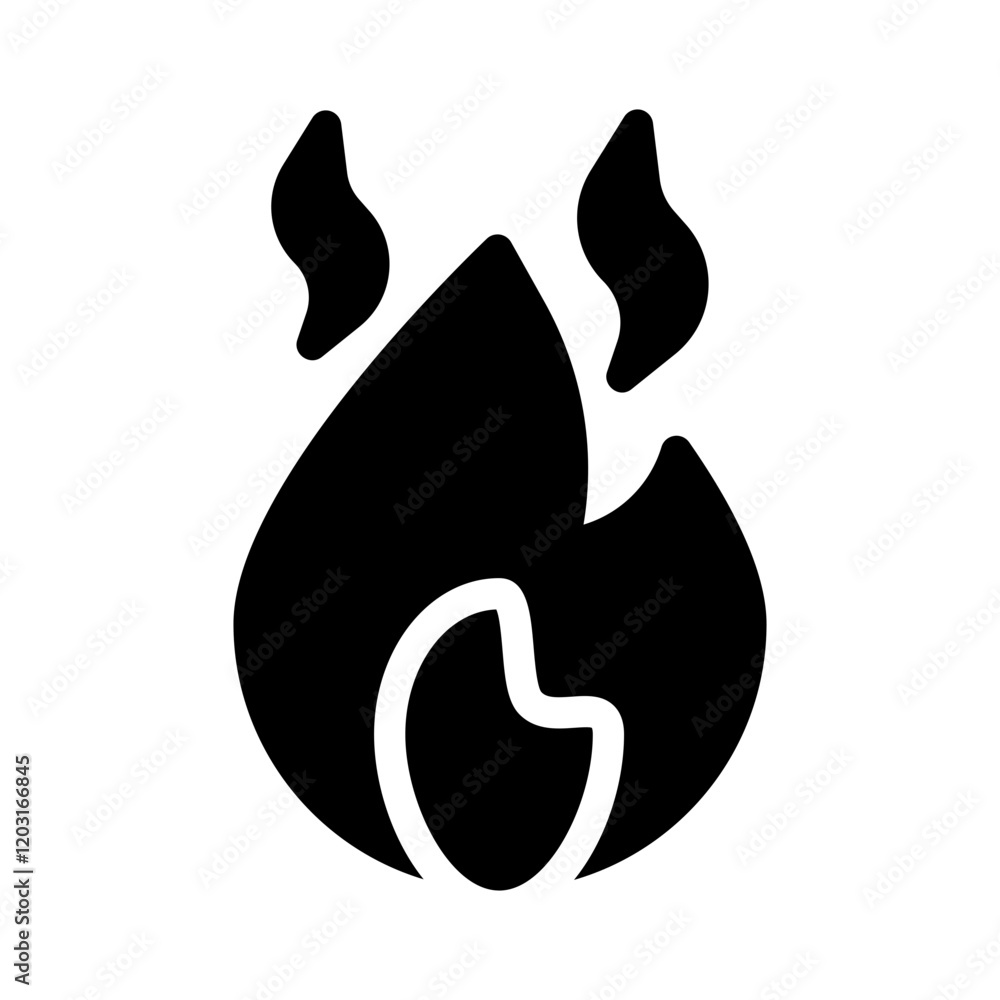 flame glyph icon flame glyph icon