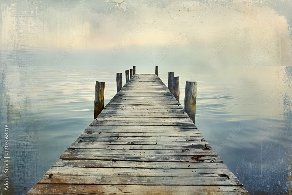Fototapeta premium pier on the lake