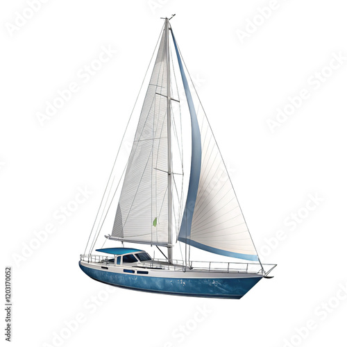 Sailboat 1on a isolated transparent background