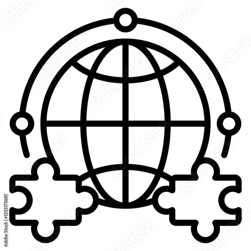 international compatibility single icon