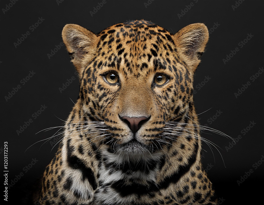 Fototapeta premium Leopard looking at camera