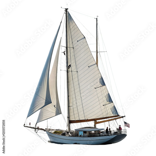 Sailboat 1on a isolated transparent background