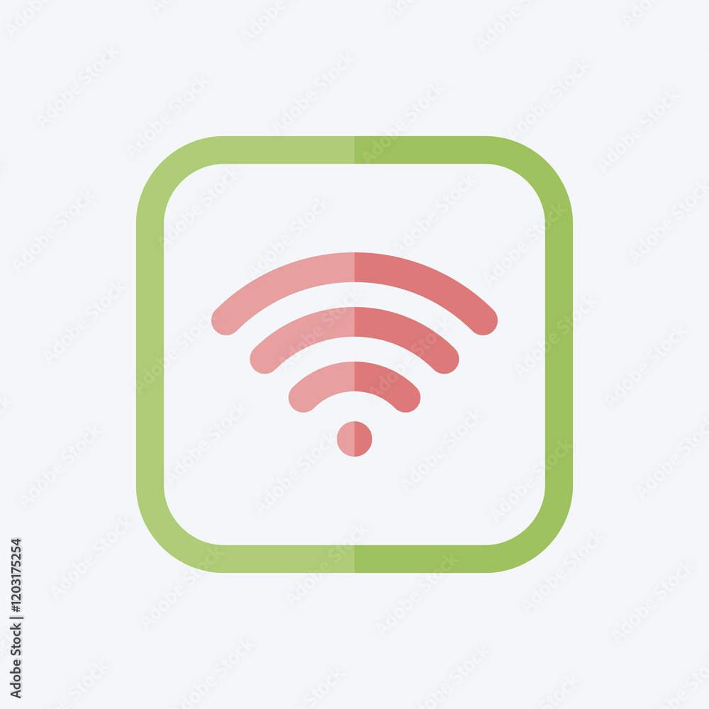 Icon Wifi. related to Public symbol. flat style. design editable Icon Wifi. related to Public symbol. flat style. design editable