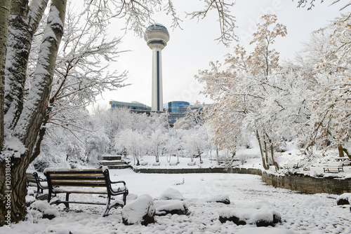Photography Botanic Park in the snow - Ankara, the capital city of Turkey