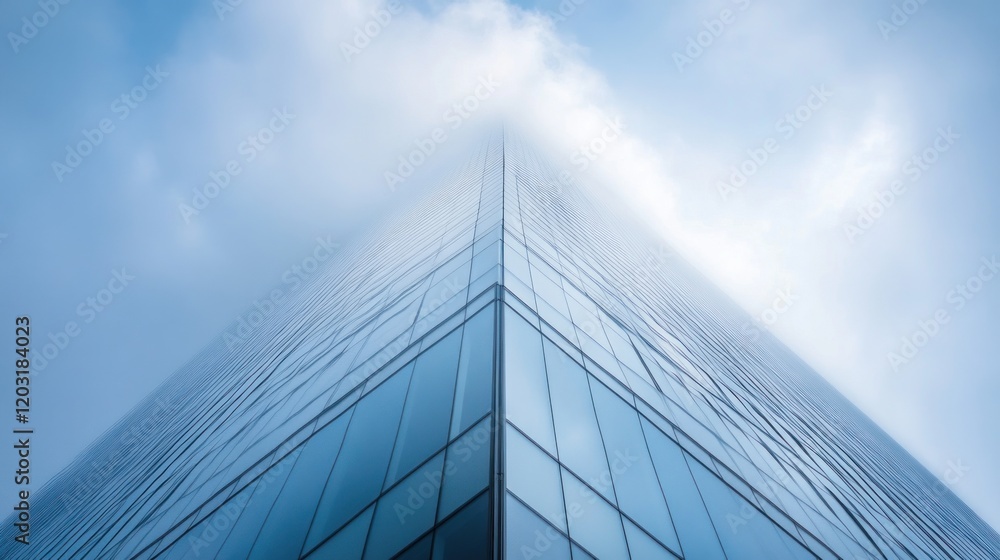 Glass cleaner descending a tall office building, carefully cleaning corner windows with precision tools Glass cleaner descending a tall office building, carefully cleaning corner windows with precision tools