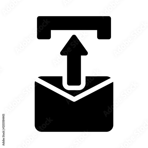 upload glyph icon