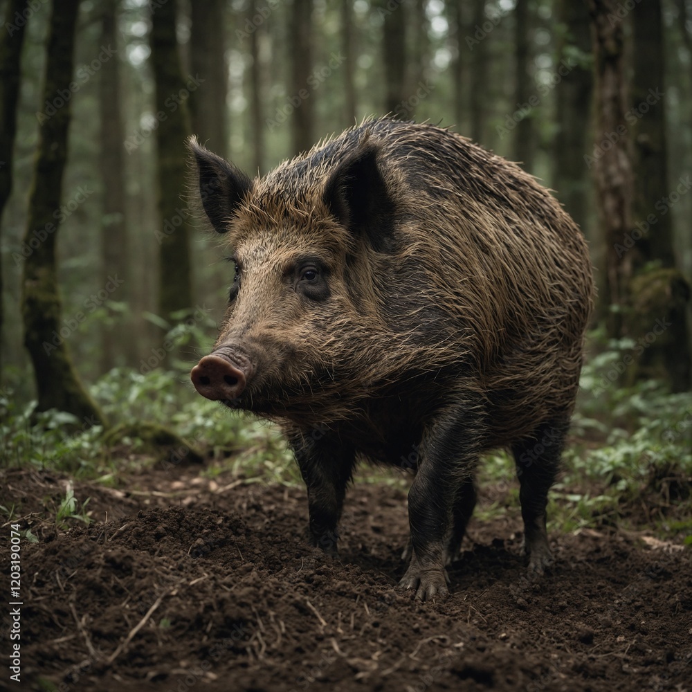 wild boar pig wildlife animal in the winter
wild boar pig wildlife animal in the winter