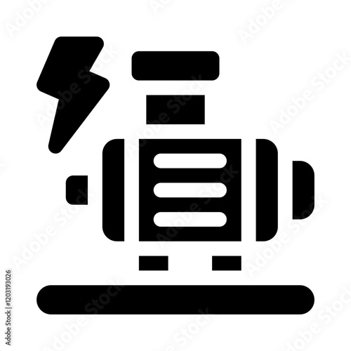 motor glyph icon