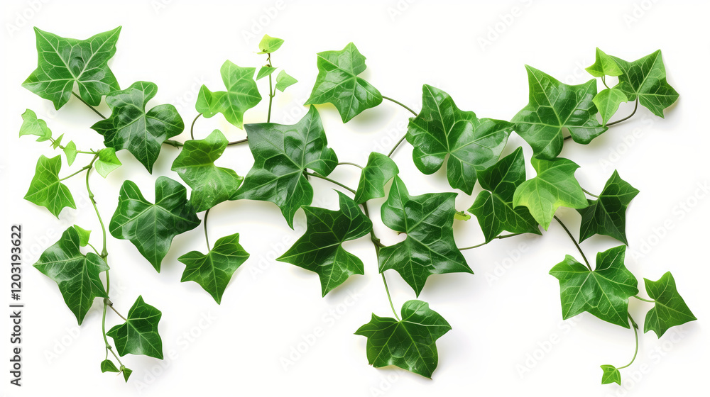 Lush Ivy Creeper with Vibrant Green Leaves Lush Ivy Creeper with Vibrant Green Leaves