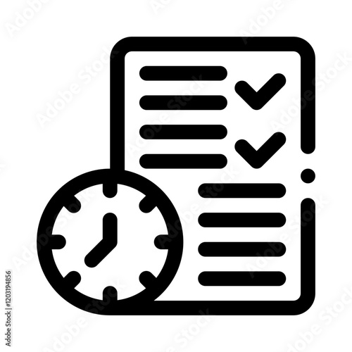 tasks line icon photo