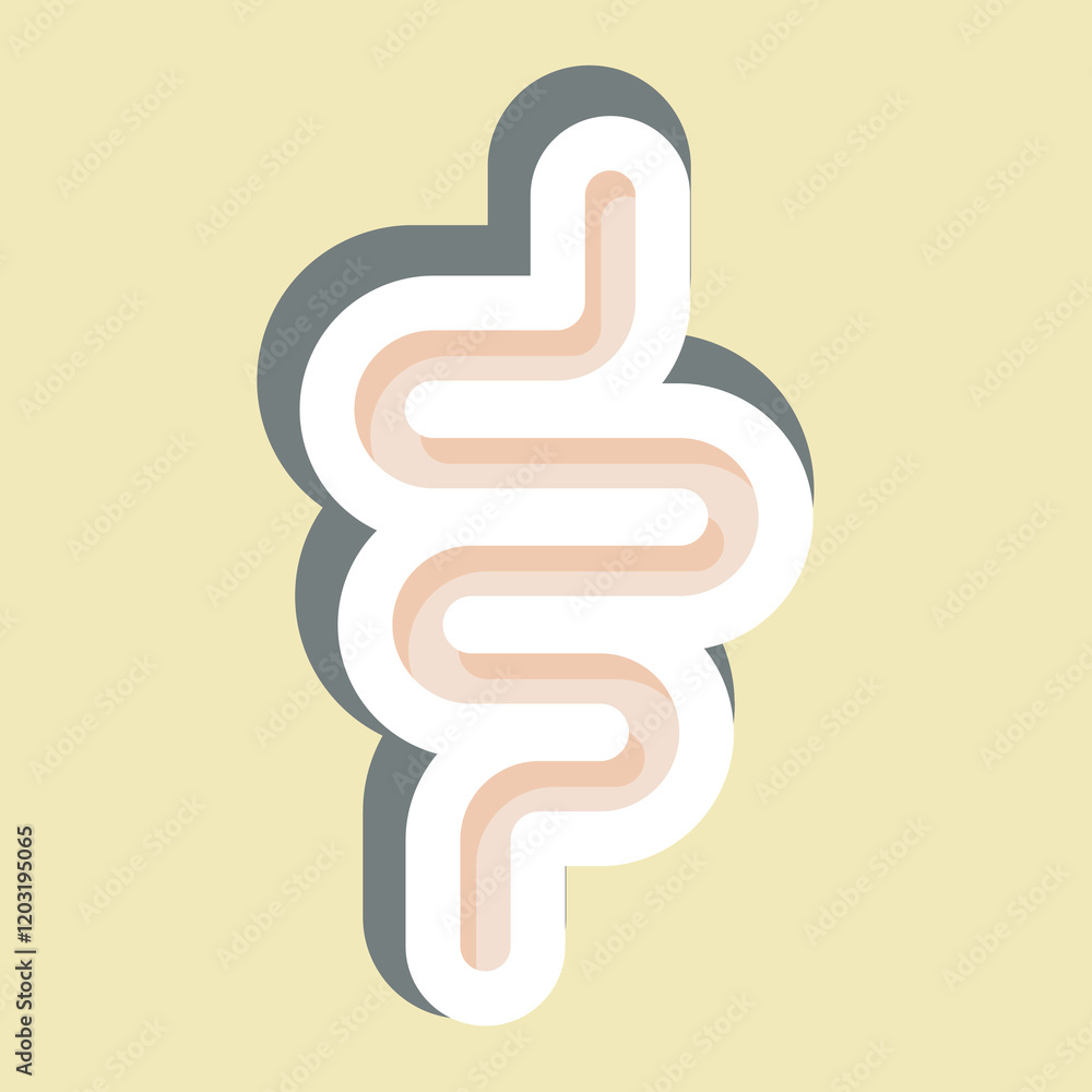 Sticker Intestine. related to Healthcare symbol. design editable Sticker Intestine. related to Healthcare symbol. design editable