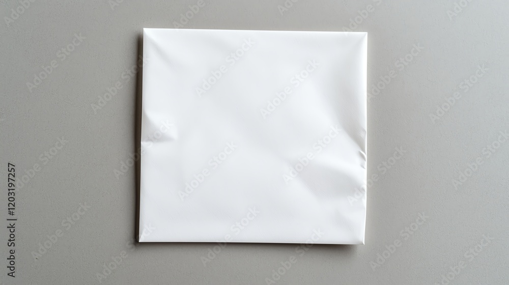 Minimalist image of a white square paper on a smooth grey surface, showcasing simplicity and cleanliness. Minimalist image of a white square paper on a smooth grey surface, showcasing simplicity and cleanliness.