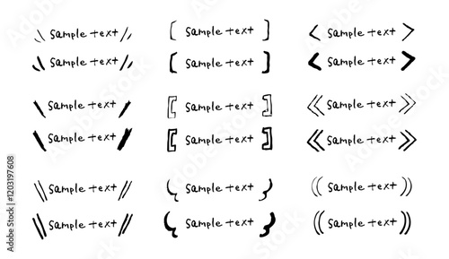 ゆるい落書き風のタイトル飾り