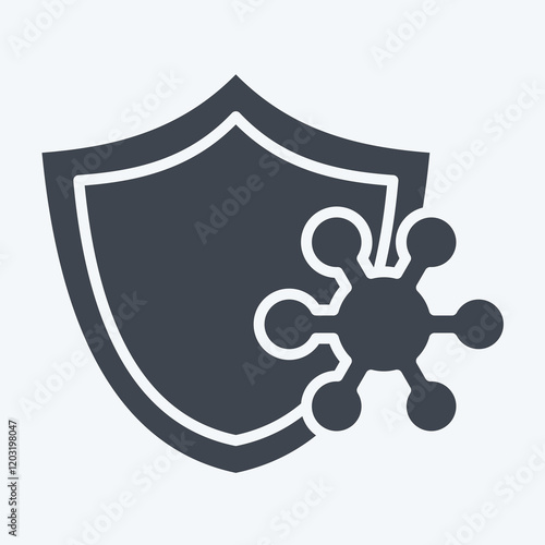 Icon Resistance. related to Healthcare symbol. glyph style. design editable