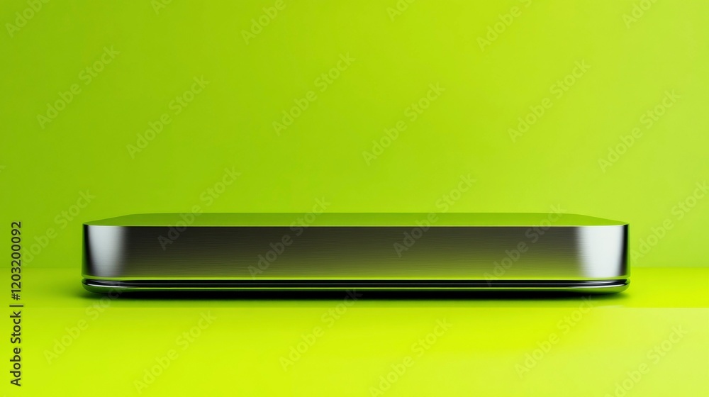 3d silver podium with green background 3d silver podium with green background