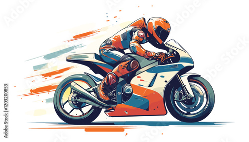 Horse standing in a calm posture with detailed illustration and realistic features