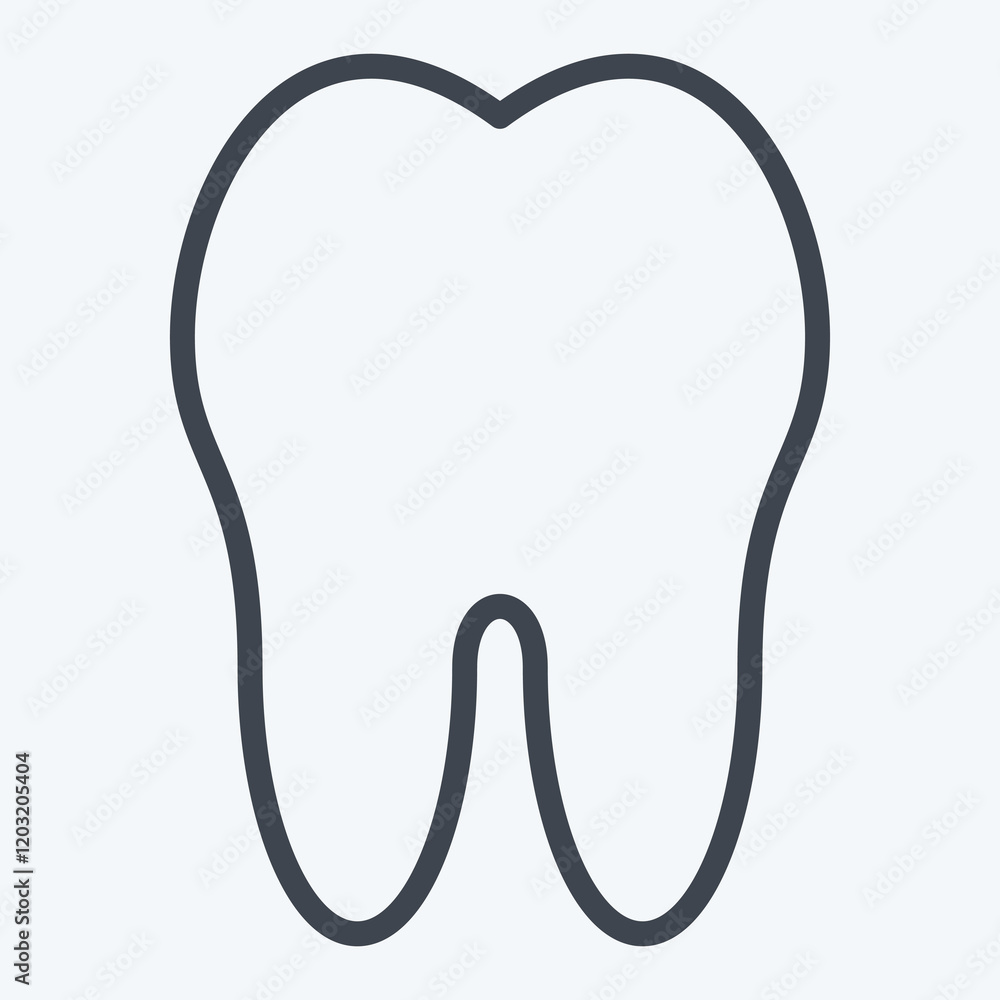 Icon Tooth. related to Healthcare symbol. line style. design editable Icon Tooth. related to Healthcare symbol. line style. design editable