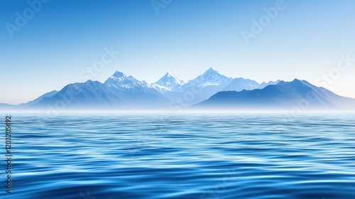 Wallpaper Mural Serene Mountain Seascape Torontodigital.ca