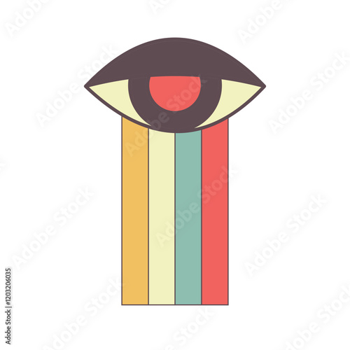 Rainbow Retro Simple