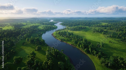 Serene River Landscape