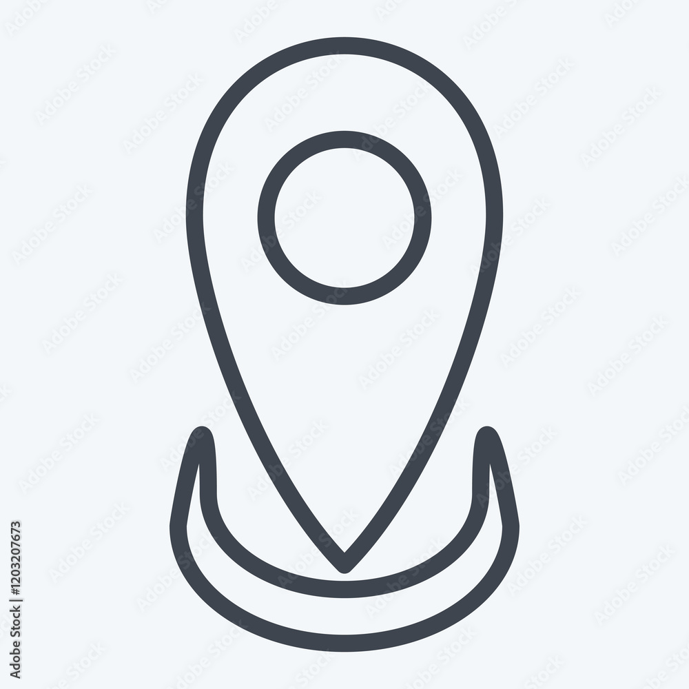 Icon Location. related to Healthcare symbol. line style. design editable Icon Location. related to Healthcare symbol. line style. design editable
