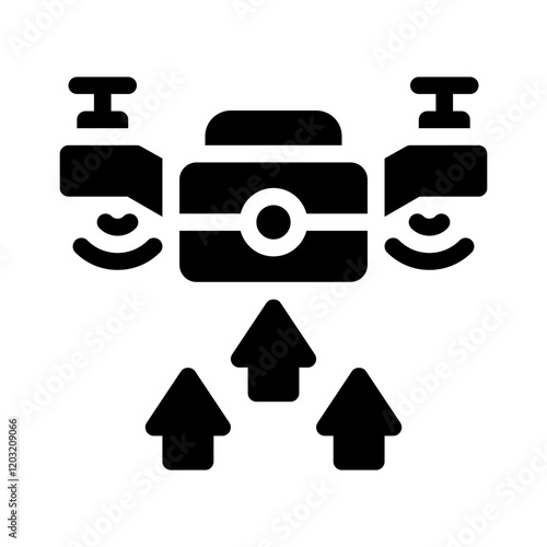 drone glyph icon