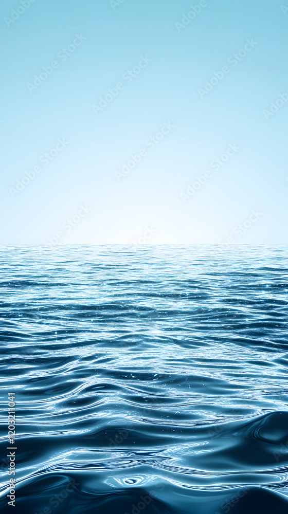 Calm water waves in a serene ocean environment horizontal view nature photography Calm water waves in a serene ocean environment horizontal view nature photography