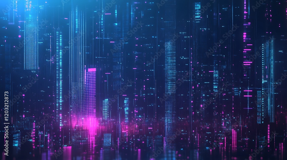 Neon Cityscape: A Digital Metropolis Neon Cityscape: A Digital Metropolis