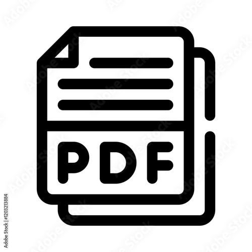 pdf line icon