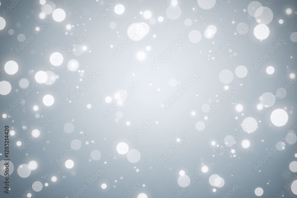 dense collection of white silver bokeh lights on soft gradient gray dense collection of white silver bokeh lights on soft gradient gray