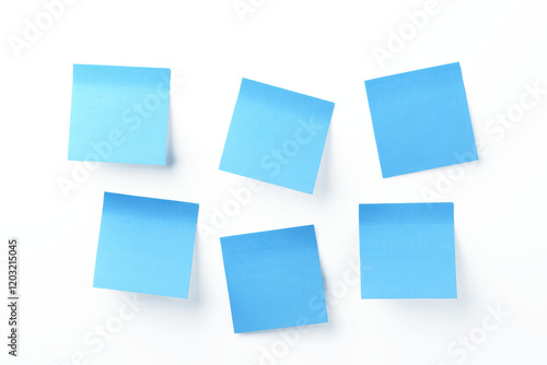 Wallpaper Mural Isolated picture of a blue post-it note on white background png Torontodigital.ca