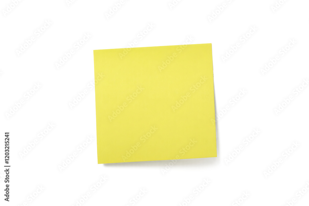 Isolated picture of set yellow post-it note on white background png Isolated picture of set yellow post-it note on white background png
