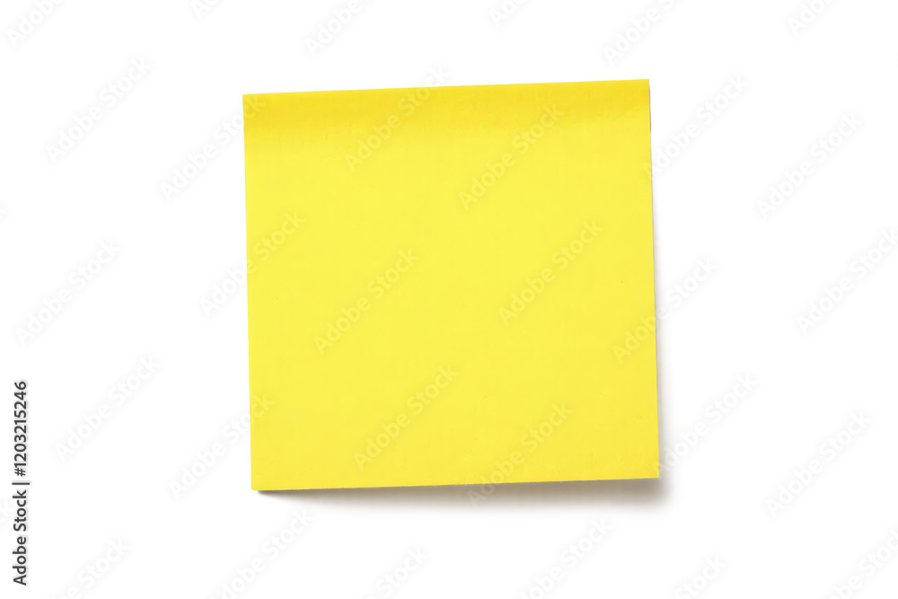 Isolated picture of set yellow post-it note on white background png Isolated picture of set yellow post-it note on white background png