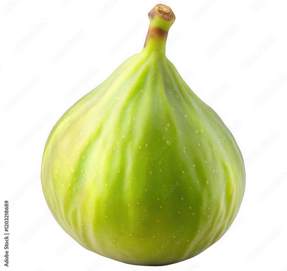 Green fig isolated on a white background, full depth of field.
Green fig isolated on a white background, full depth of field.