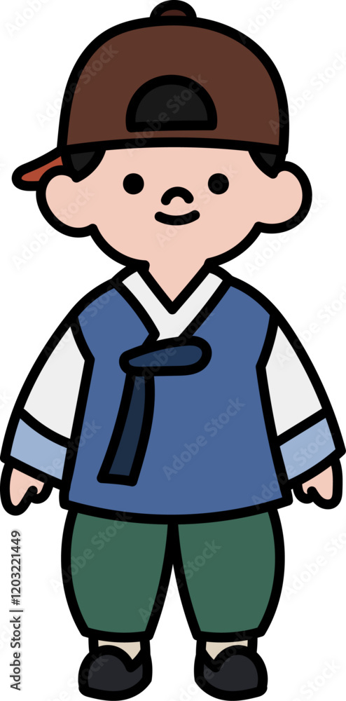 Naklejka premium 한복아이02