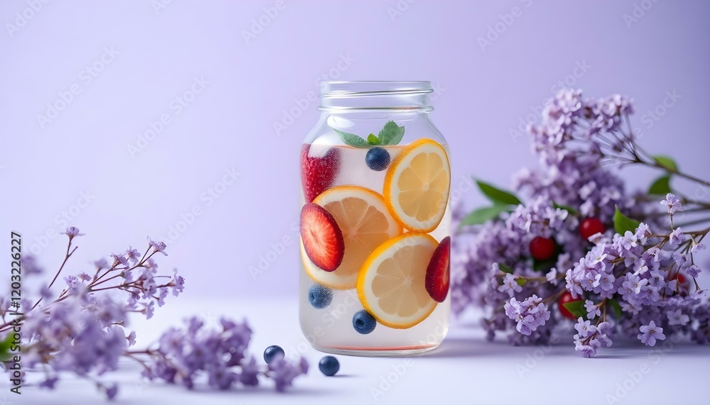 Refreshing Fruit Infused Water Summer Drink Recipe jar ice cold food Refreshing Fruit Infused Water Summer Drink Recipe jar ice cold food