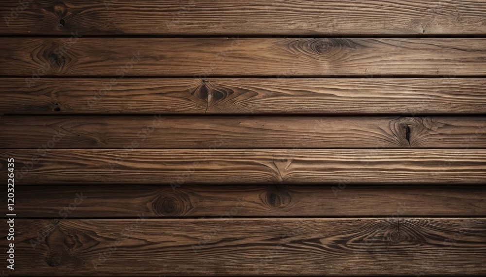 Fototapeta premium Close-up of Dark Brown Wooden Planks