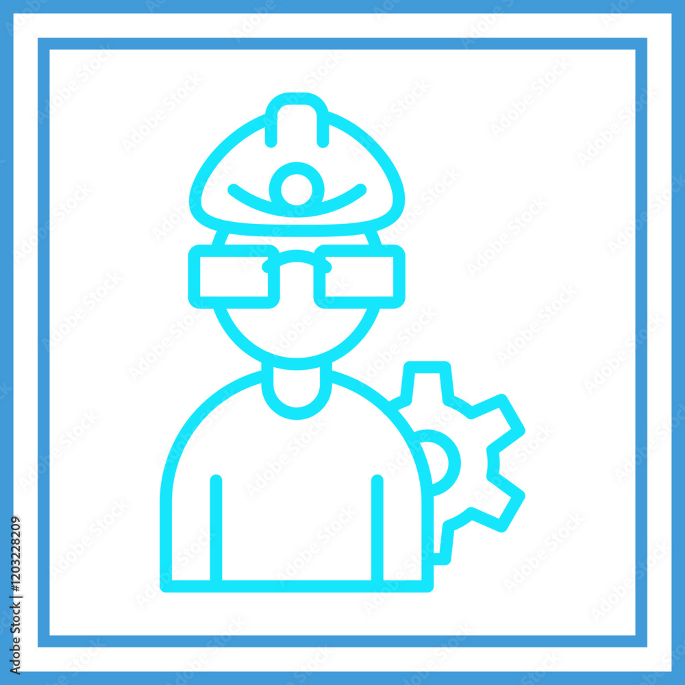 Mining Engineer Icon Design Mining Engineer Icon Design