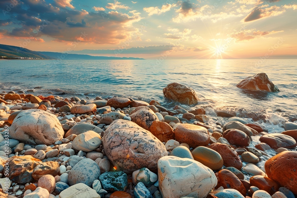 Obraz premium beach at sunset